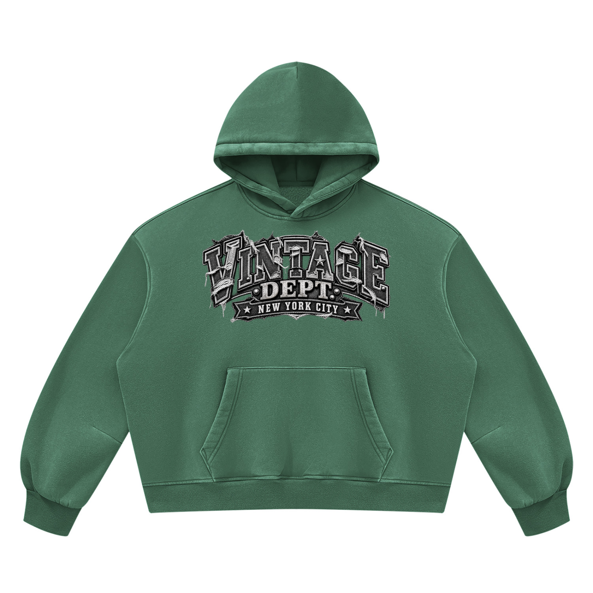 CoZay Original Unisex Vintage Wash Boxy Fleece Hoodie