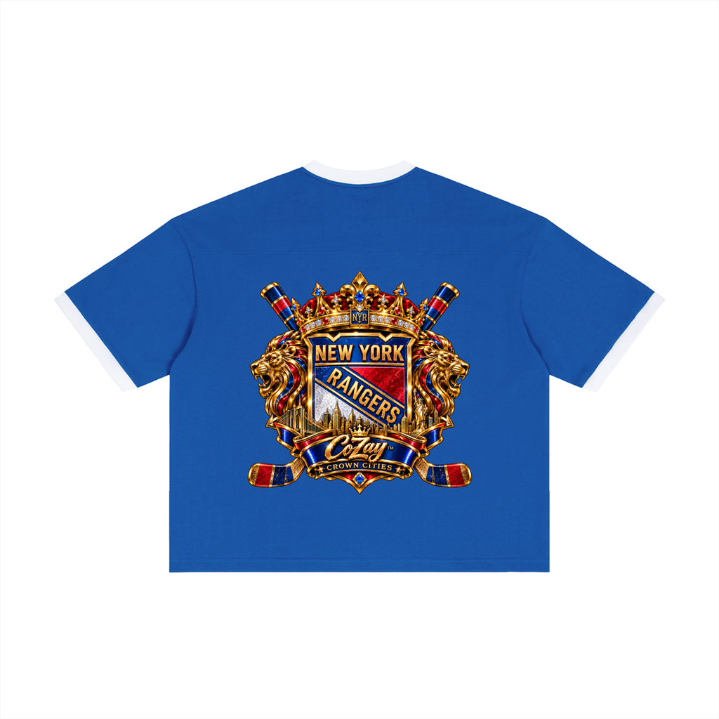 CoZay Crown Cities NY Unisex Color Block Boxy T-Shirt