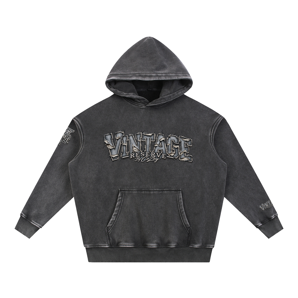 CoZay Original Men's Snow Wash Fleece Oversize Hoodie