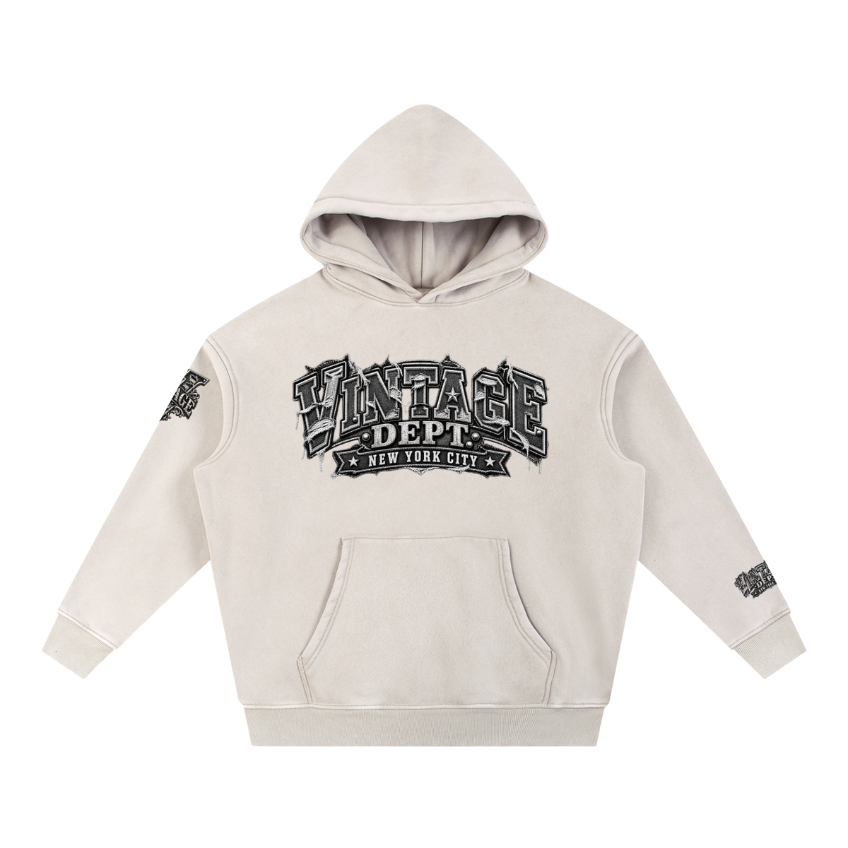 CoZay Original Men's Snow Wash Fleece Oversize Hoodie