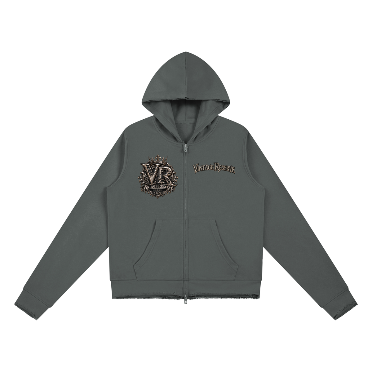 Women’s Raw Edge Full Zip Hoodie