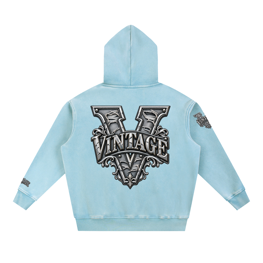CoZay Original Men's Snow Wash Fleece Oversize Hoodie
