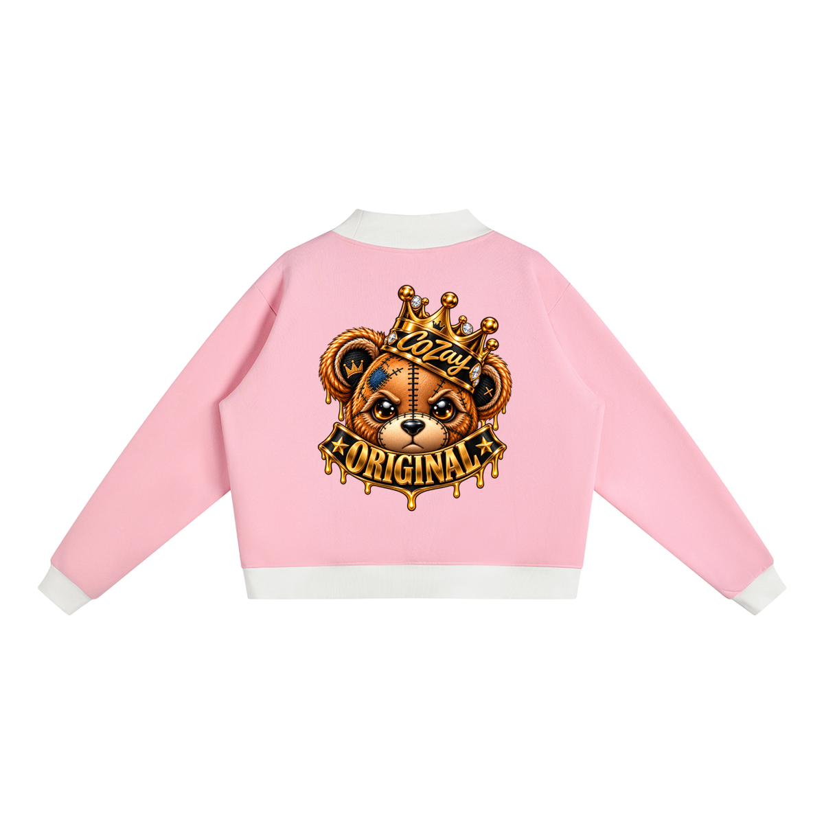 CoZay Original Bear Women’s Mock Neck Crewneck Sweatshirt