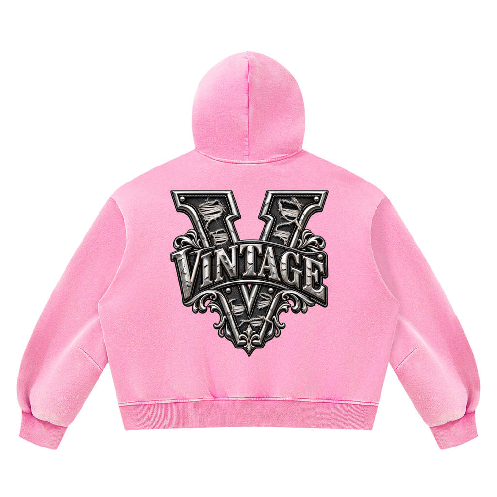 CoZay Original Unisex Vintage Wash Boxy Fleece Hoodie