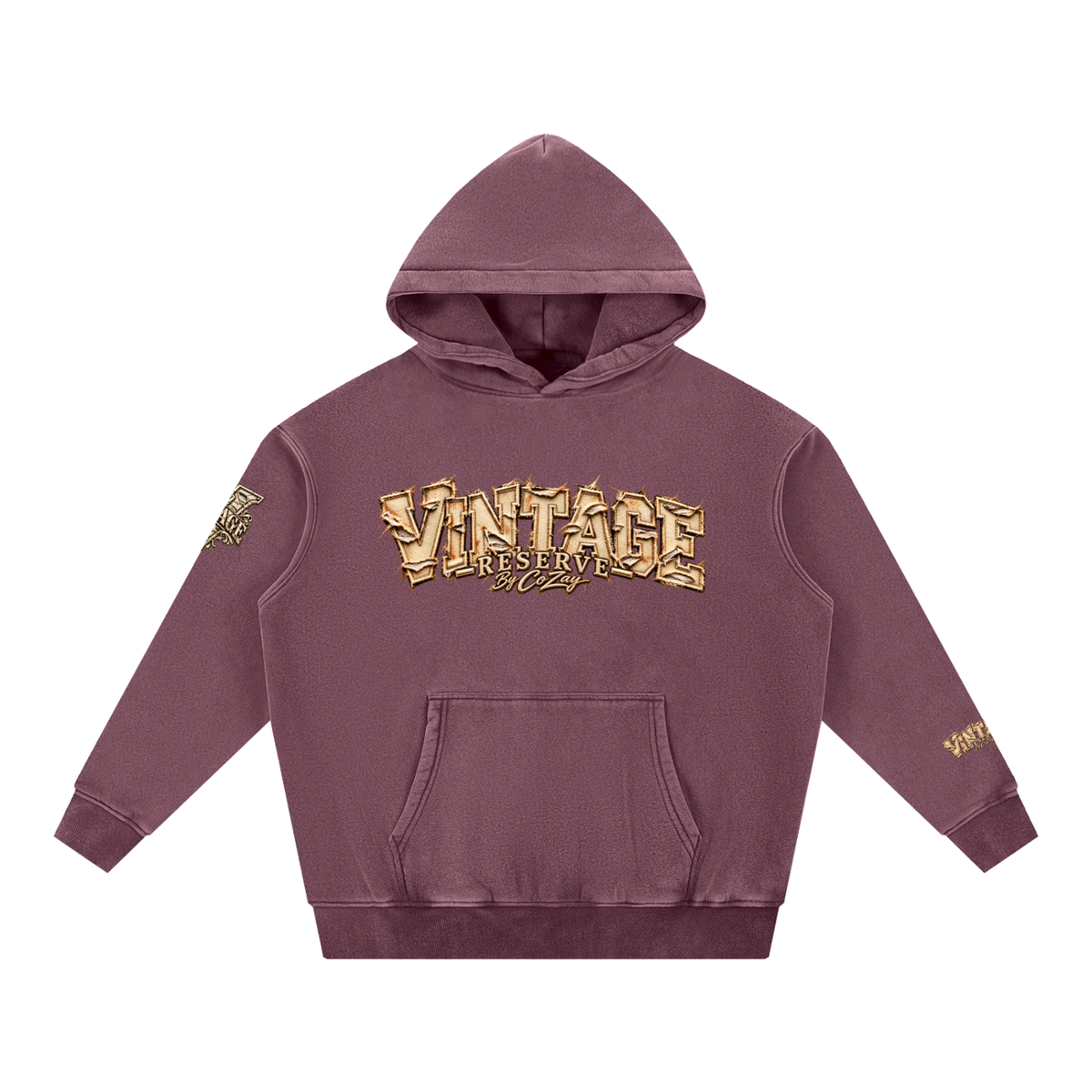 CoZay Original Men's Snow Wash Fleece Oversize Hoodie