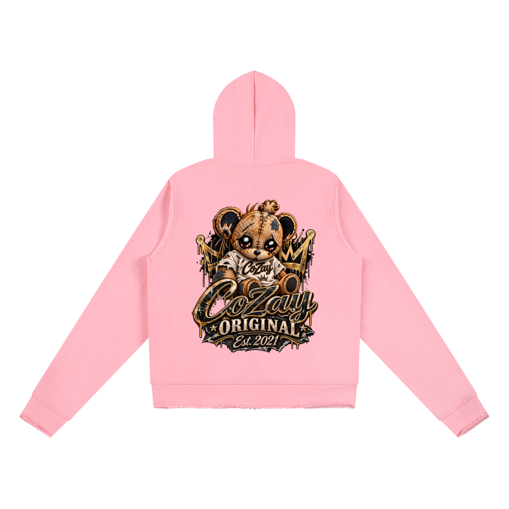 CoZay Original Women’s Raw Edge Full Zip Hoodie