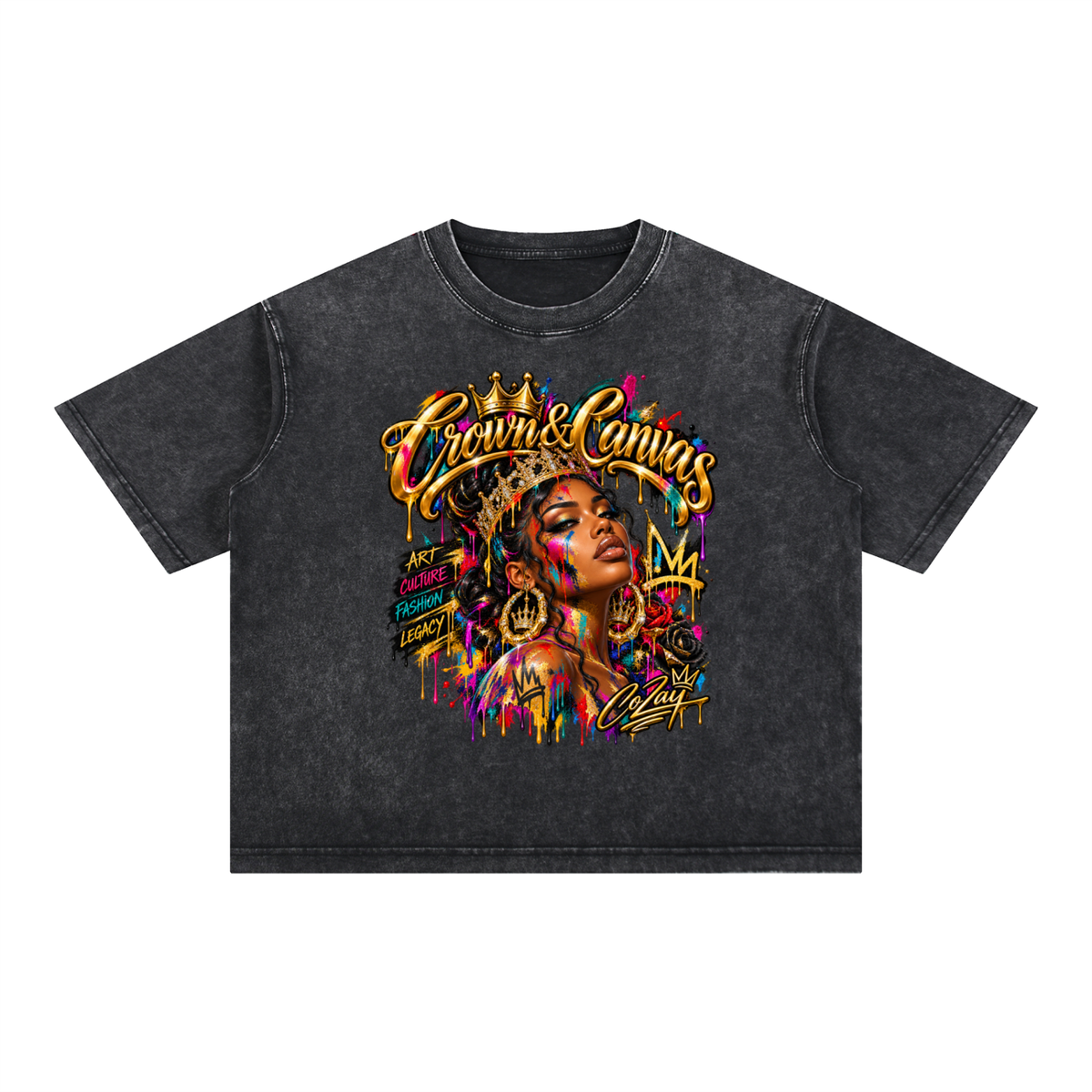 CoZay CC Mineral Wash Boxy Cotton T-Shirt
