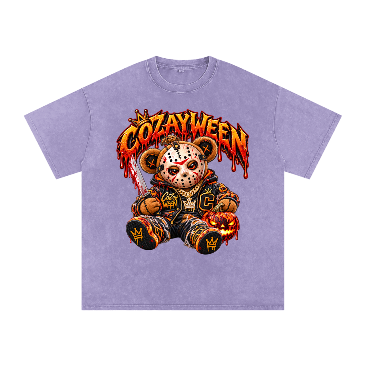 CoZayWeen Jason Snow Washed Oversized Cotton T-Shirt