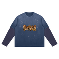 Cozay Original Unisex Vintage Wash Distressed Layer T-Shirt