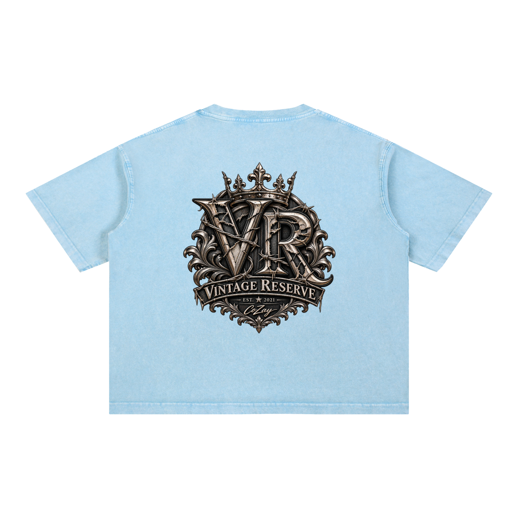 CoZay Vintage Reserve Men's Mineral Wash Boxy Cotton T-Shirt