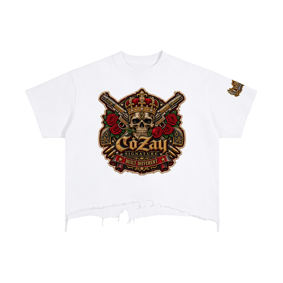 CoZay Legends Vintage Wash Boxy Distressed Hem T-Shirt