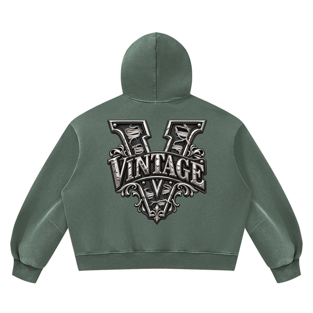 CoZay Original Unisex Vintage Wash Boxy Fleece Hoodie