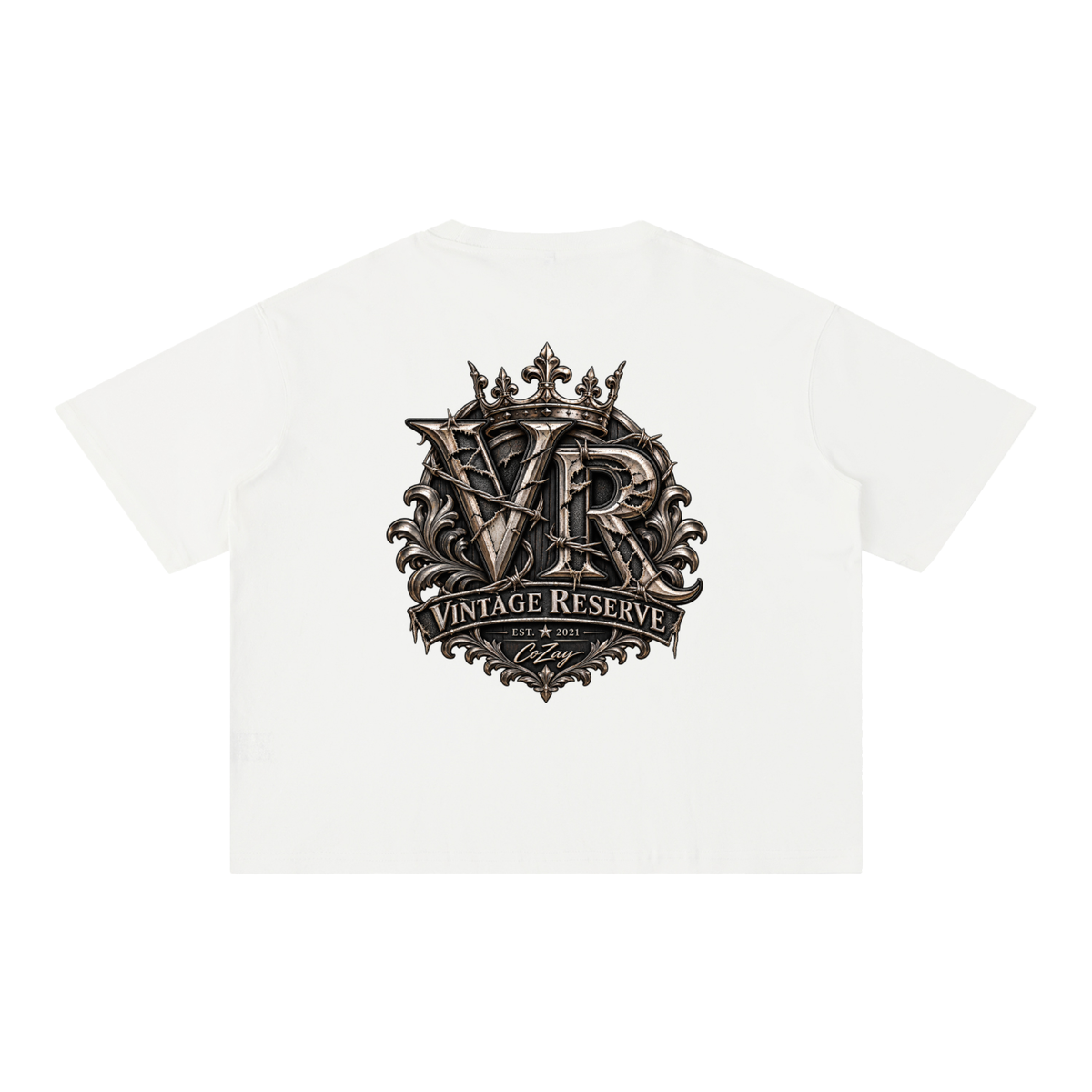 CoZay Vintage Reserve Men's Mineral Wash Boxy Cotton T-Shirt
