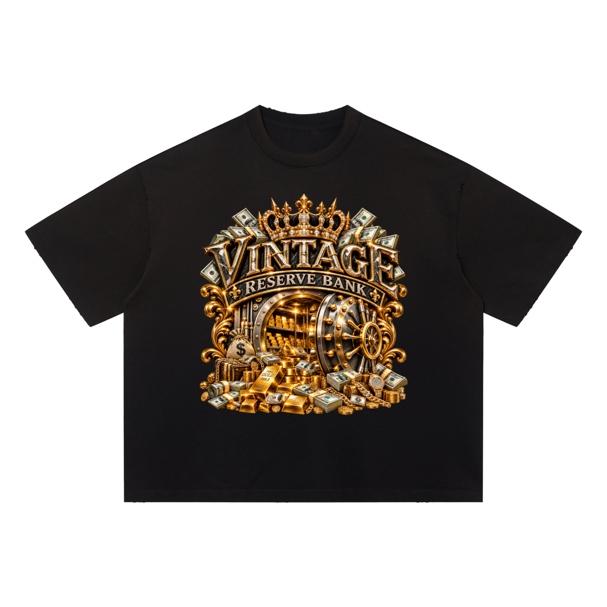 CoZay VR Unisex Sun Fade Distressed Boxy T-Shirt