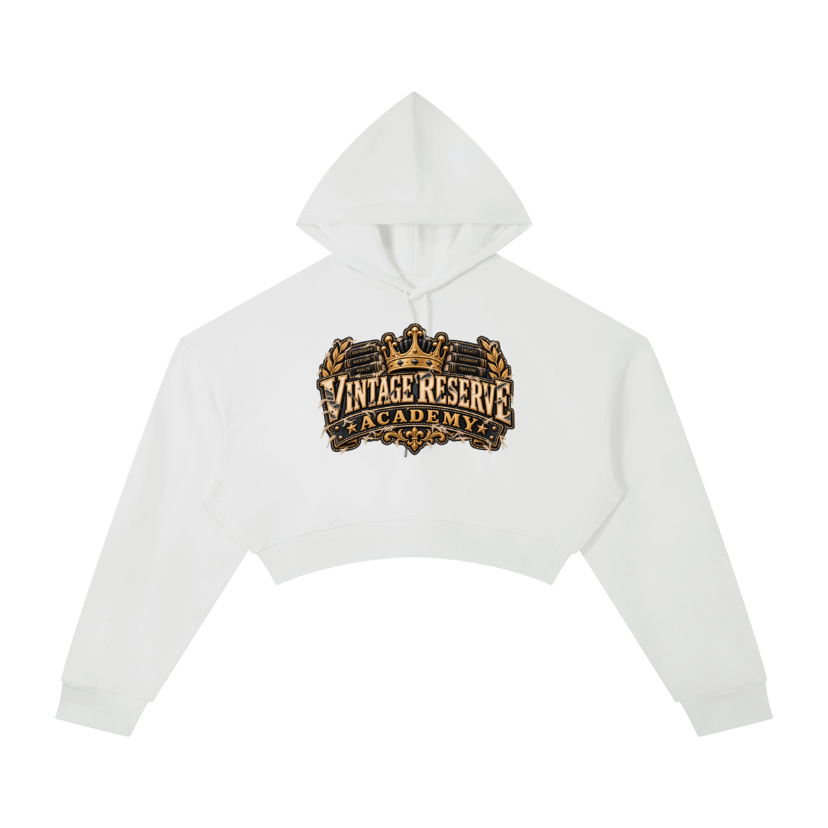 CoZay Vintage Reserve Women's Essential Cropped Hoodie