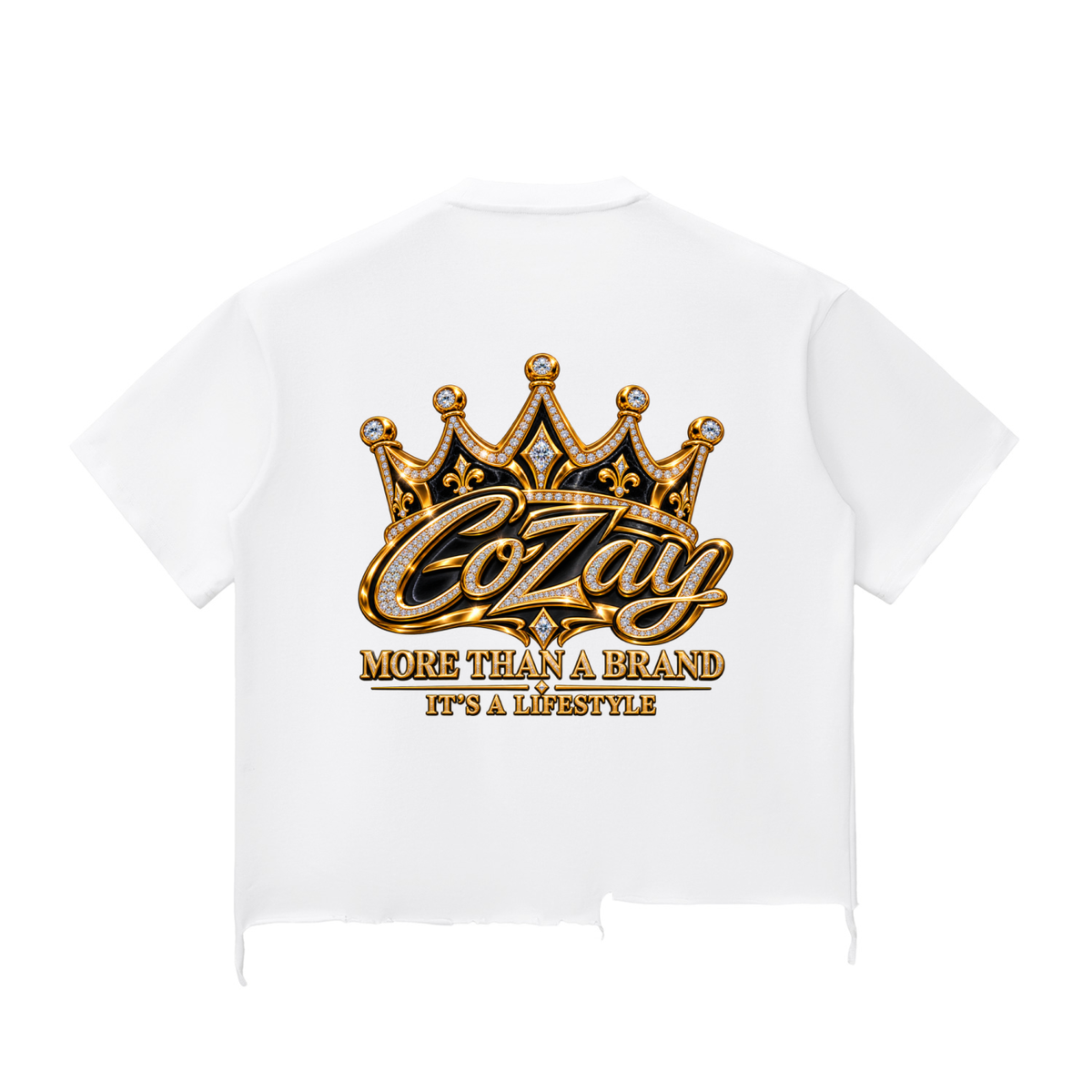 CoZay Signature Snow Wash Raw-Hem Boxy T-shirt