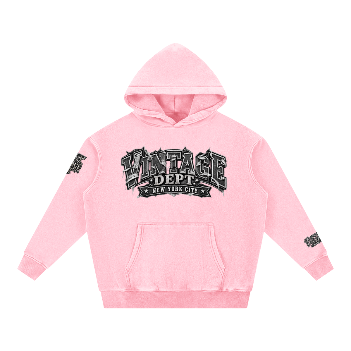 CoZay Original Men's Snow Wash Fleece Oversize Hoodie