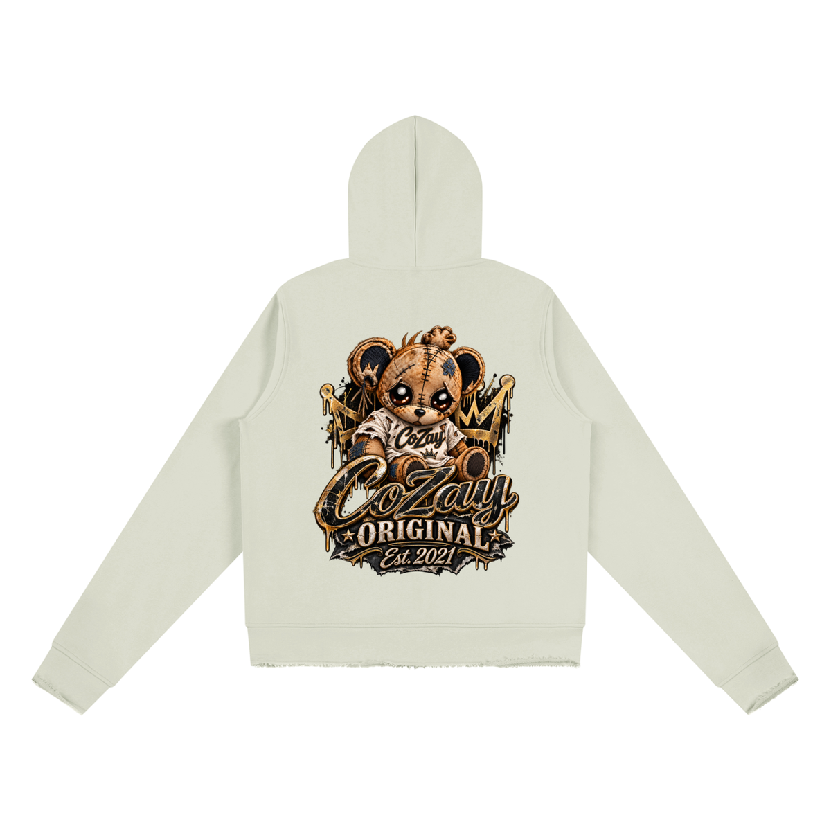 CoZay Original Women’s Raw Edge Full Zip Hoodie