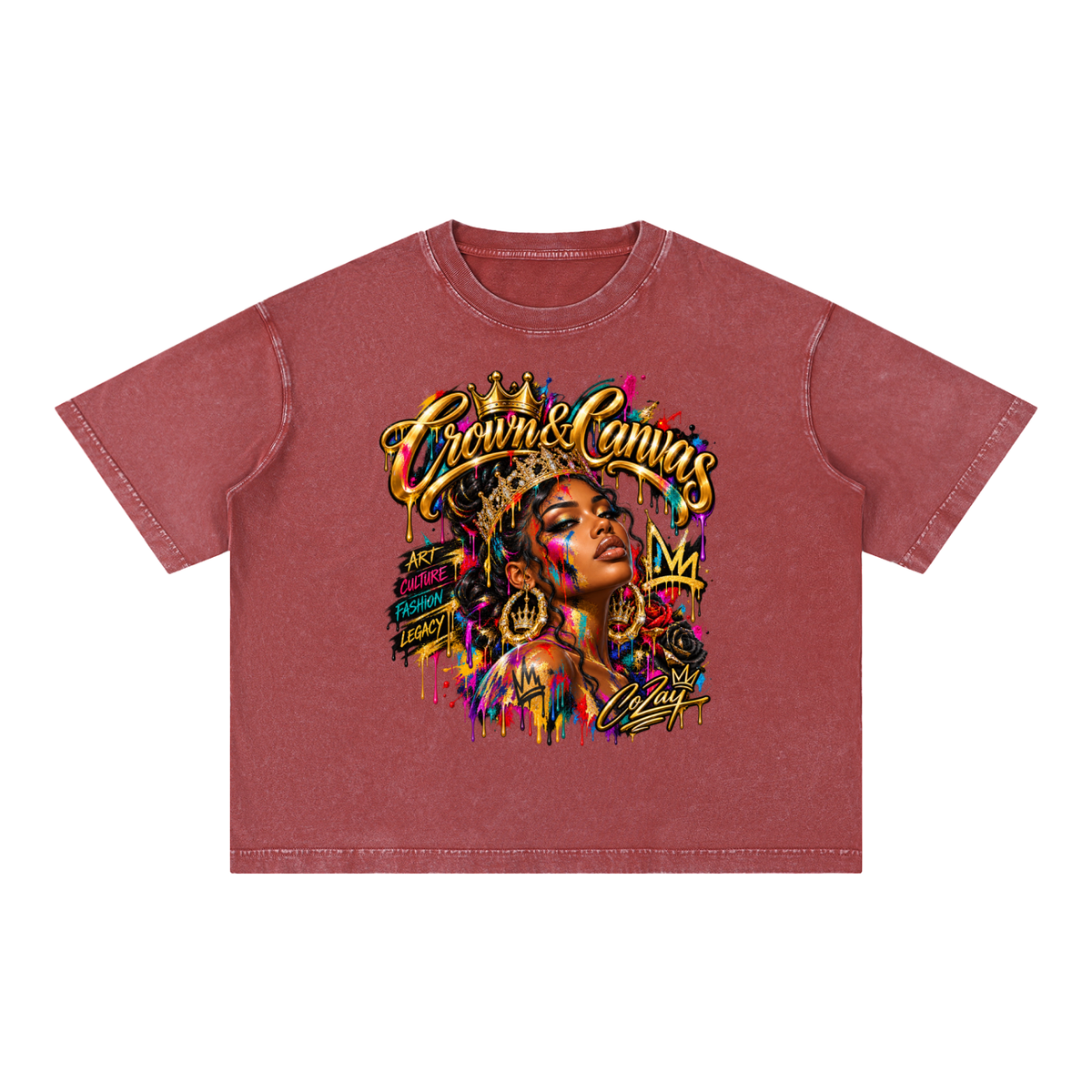 CoZay CC Mineral Wash Boxy Cotton T-Shirt