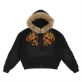 CoZay Original Bear Sun Fade Boxy Detachable Fur Hoodie