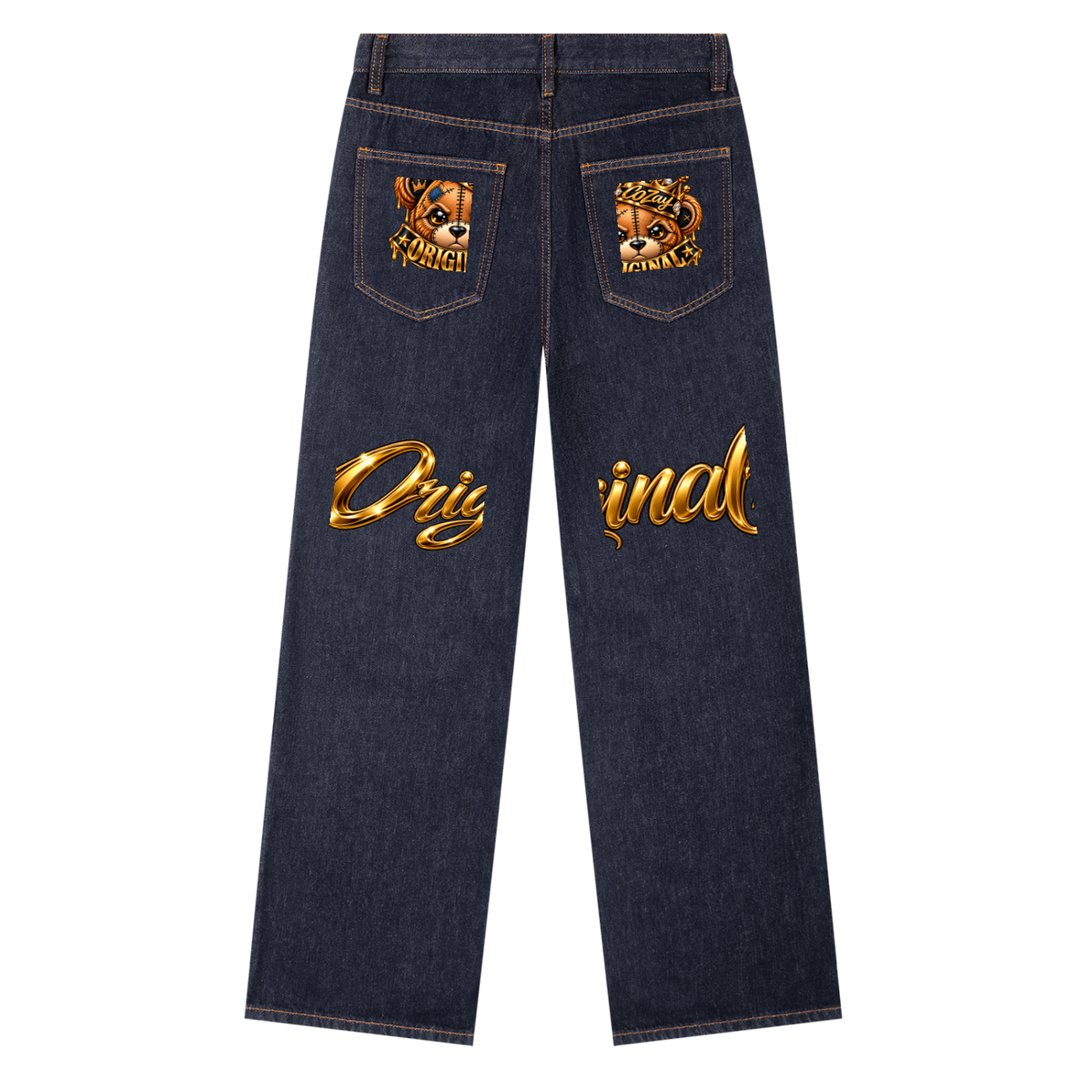CoZay Original ICU BEAR Heavyweight Straight Leg Denim Jeans