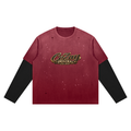 CoZay Original Unisex Vintage Wash Distressed Layer T-Shirt