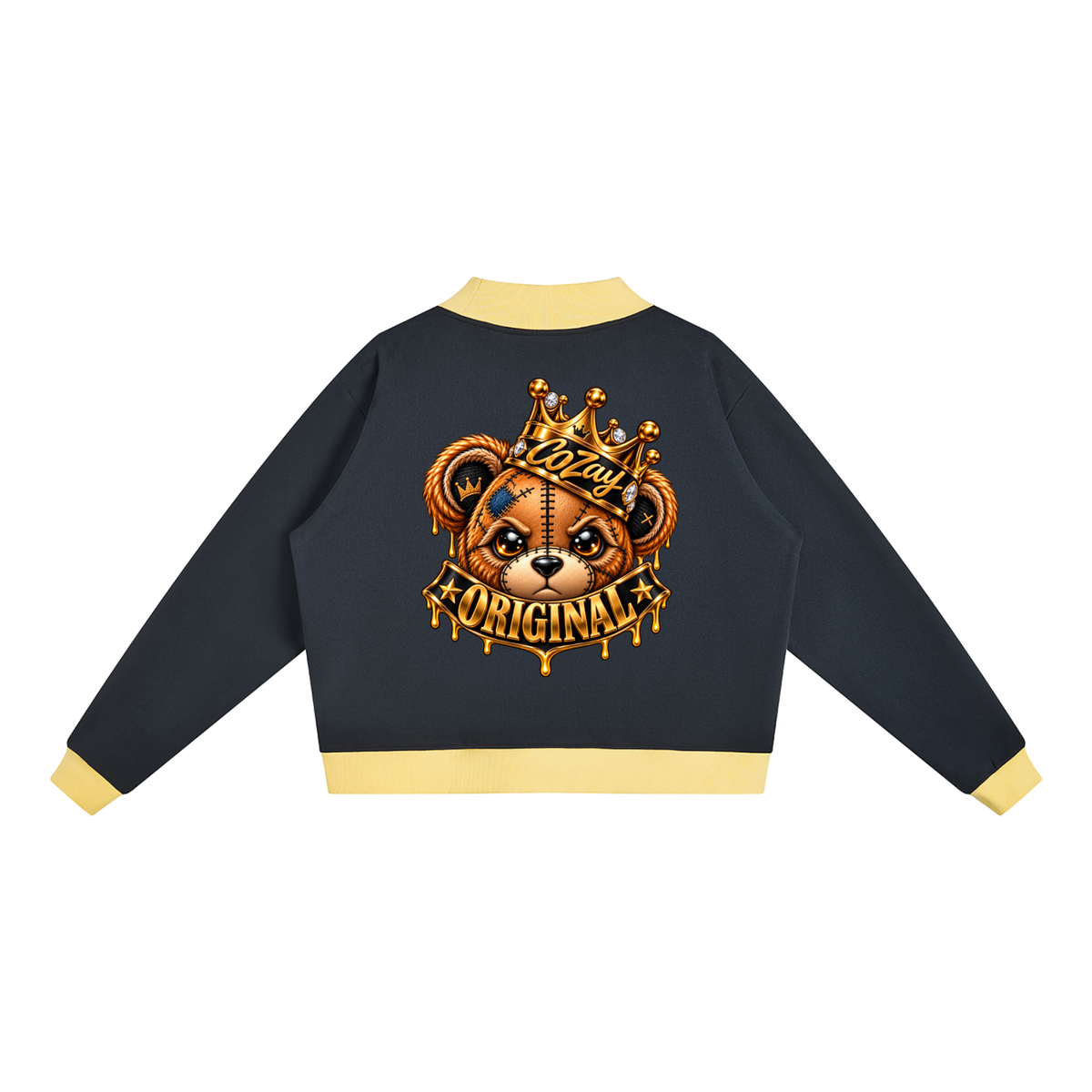 CoZay Original Bear Women’s Mock Neck Crewneck Sweatshirt
