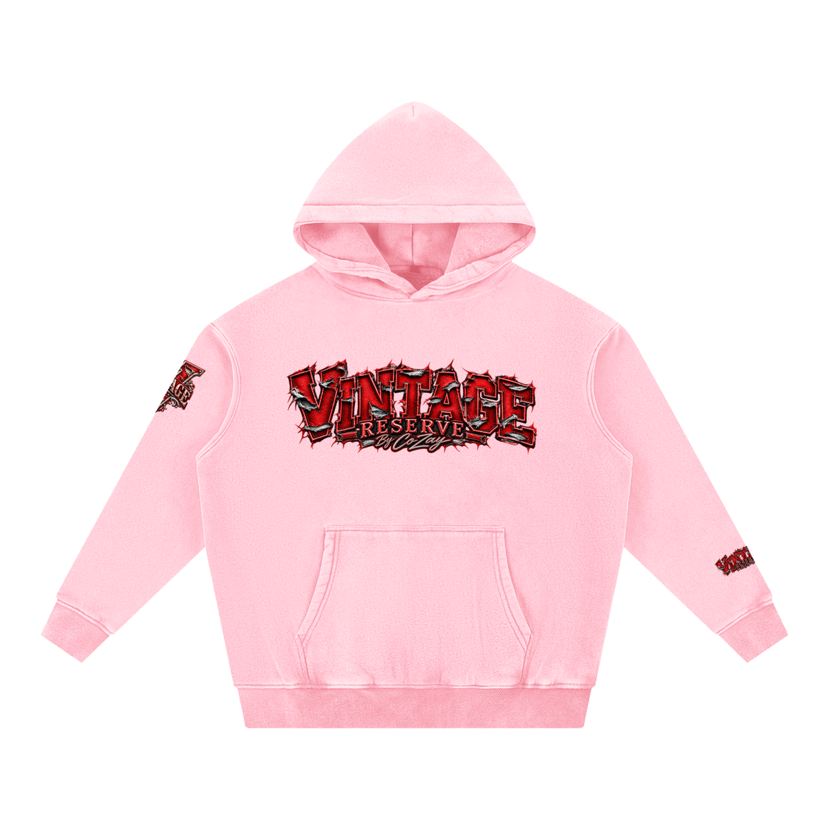 CoZay Original Men's Snow Wash Fleece Oversize Hoodie