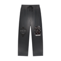 CoZay Signature Sun Fade Raw Edge Straight-Leg Sweatpants