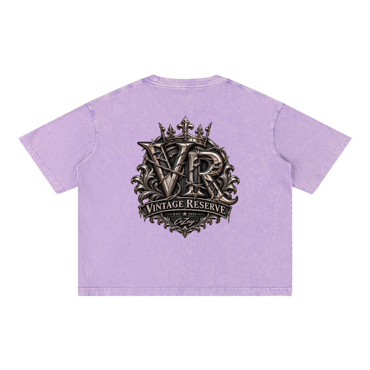 CoZay Vintage Reserve Men's Mineral Wash Boxy Cotton T-Shirt