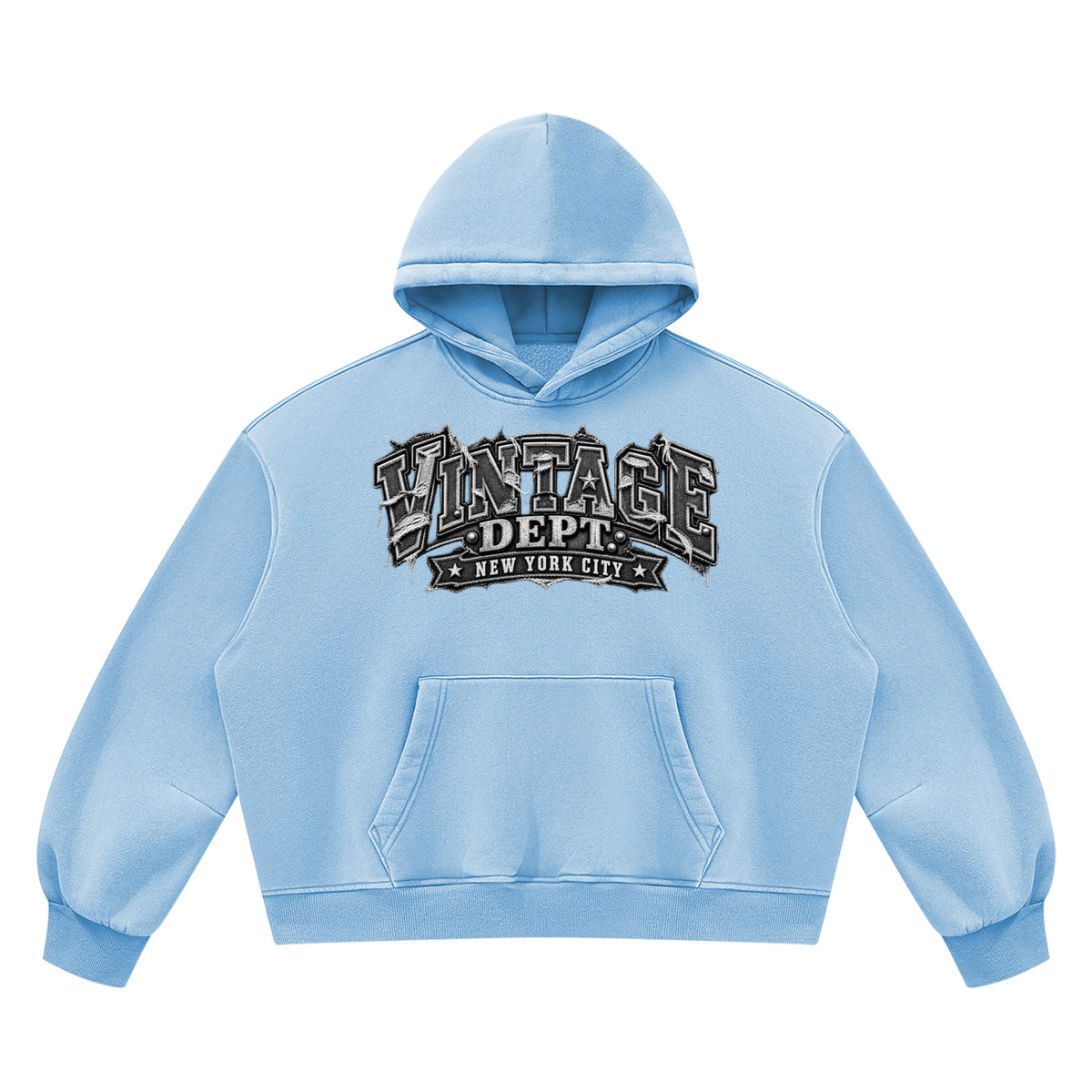 CoZay Original Unisex Vintage Wash Boxy Fleece Hoodie