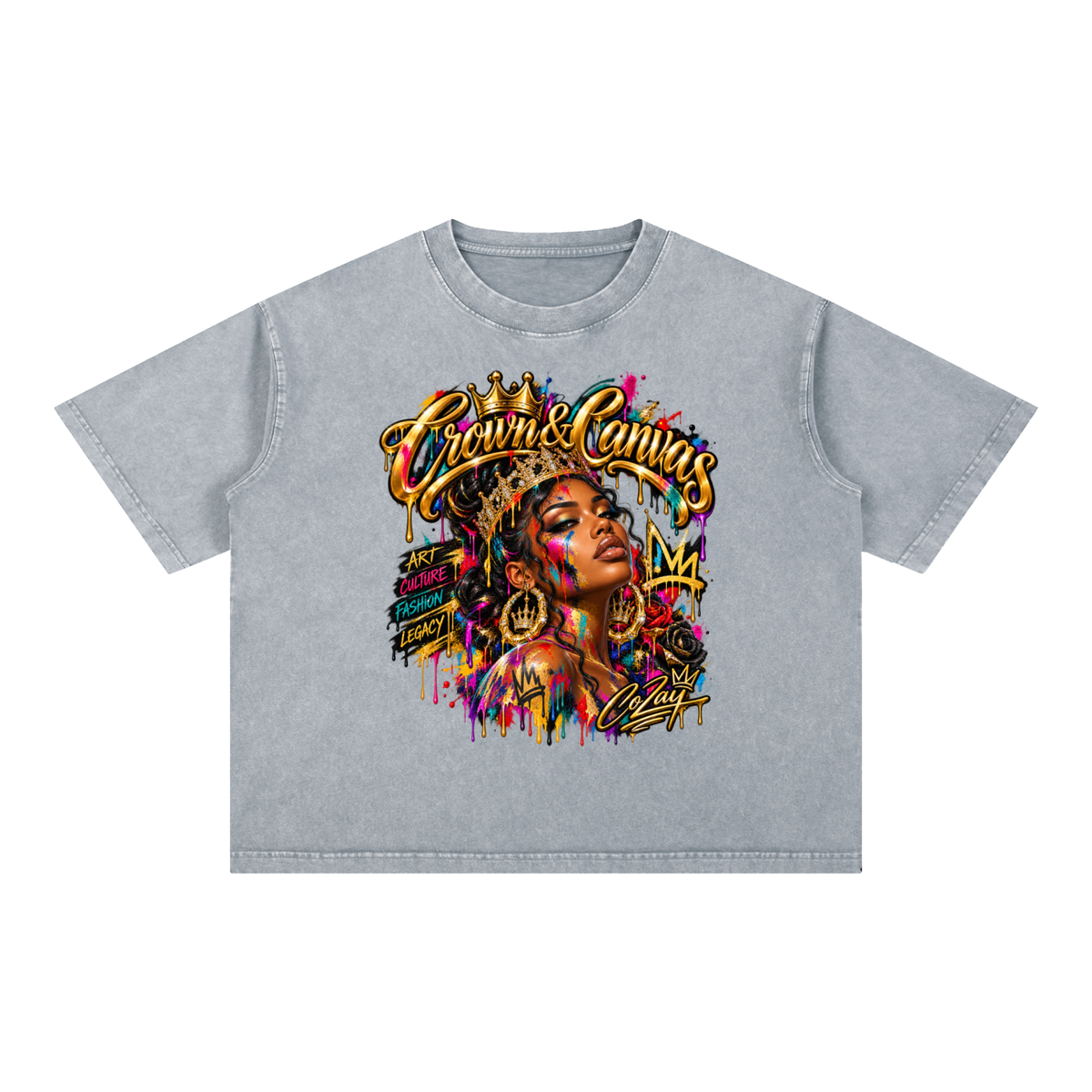 CoZay CC Mineral Wash Boxy Cotton T-Shirt
