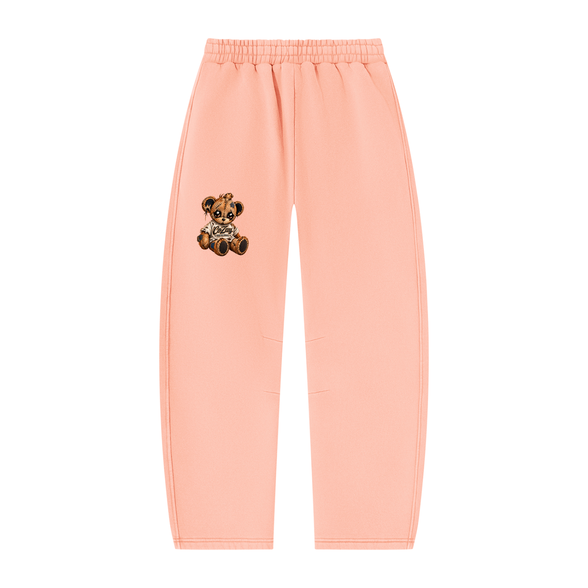 COZAY ORIGINAL Unisex Vintage Wash Barrel Leg Fleece Sweatpants