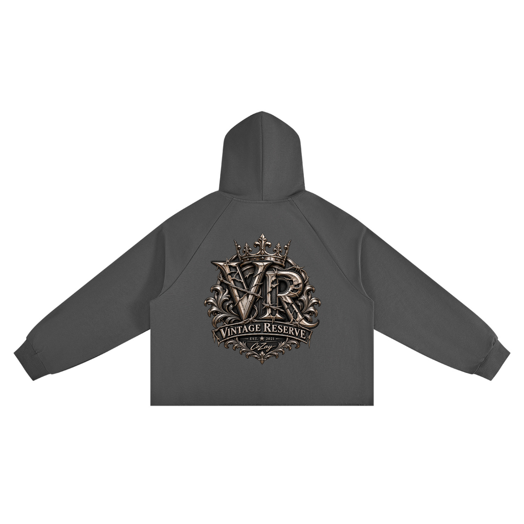 CoZay Vintage Reserve Unisex Vintage Wash Raw Edge Boxy Hoodie