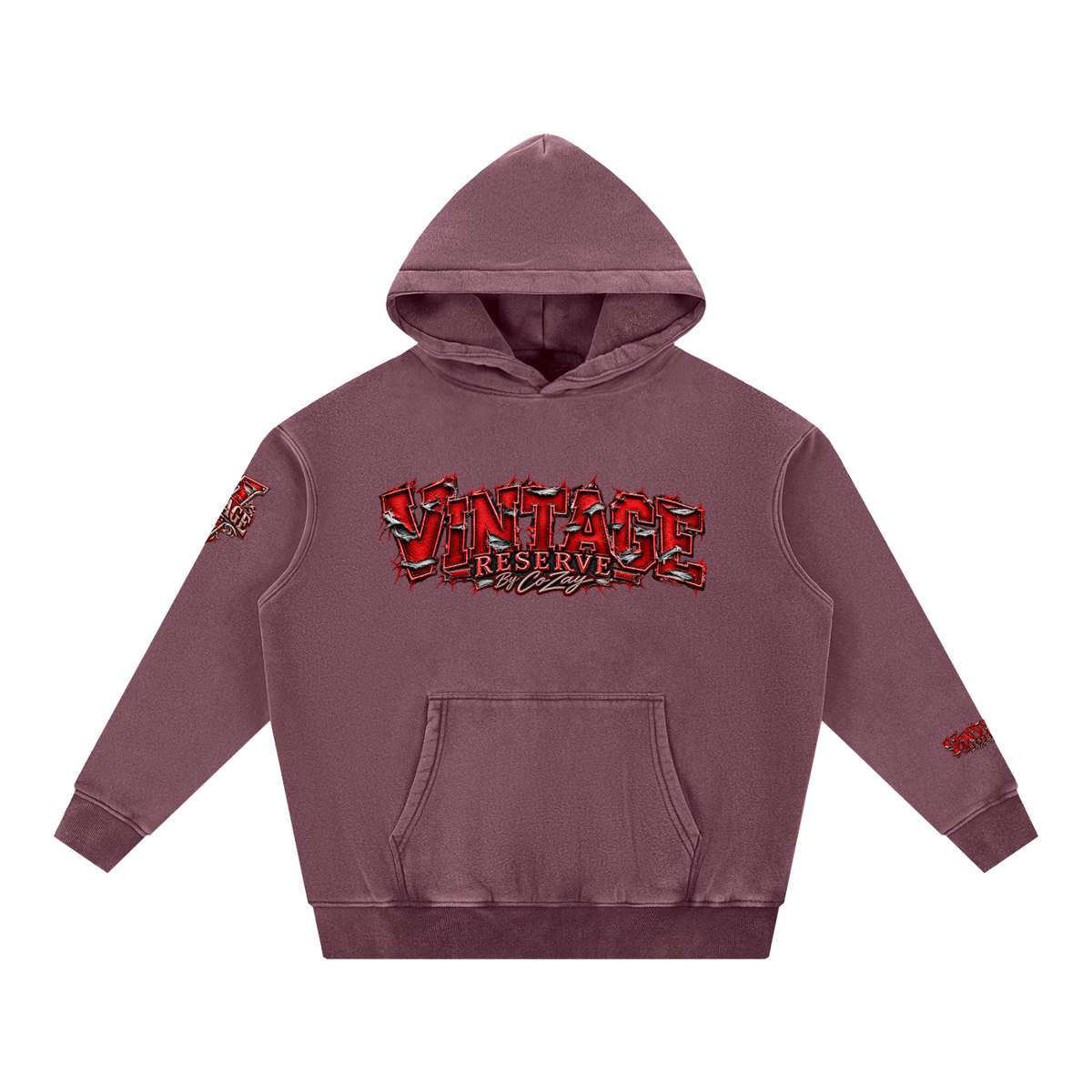 CoZay Original Men's Snow Wash Fleece Oversize Hoodie