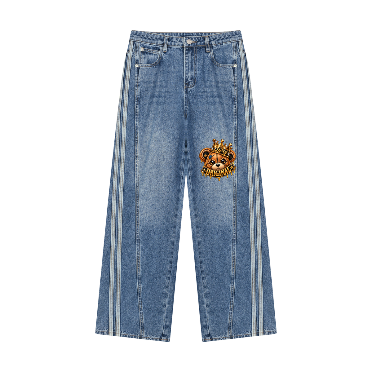 CoZay Original Bear Women’s Wide Leg Denim Jeans