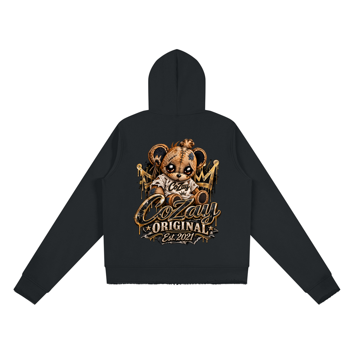 CoZay Original Women’s Raw Edge Full Zip Hoodie