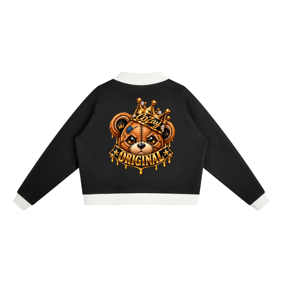 CoZay Original Bear Women’s Mock Neck Crewneck Sweatshirt