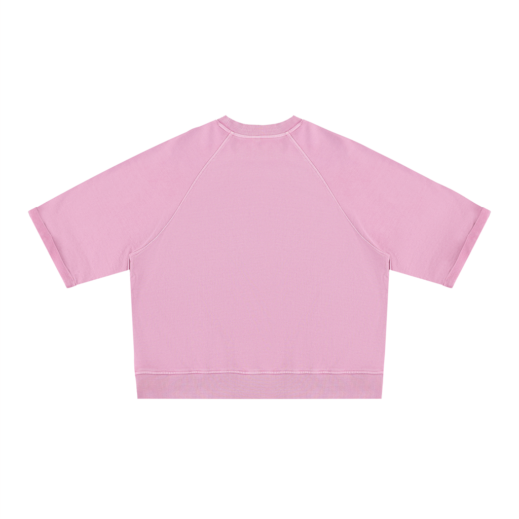CoZay Original Unisex Vintage Wash Boxy Short Sleeve Sweatshirt