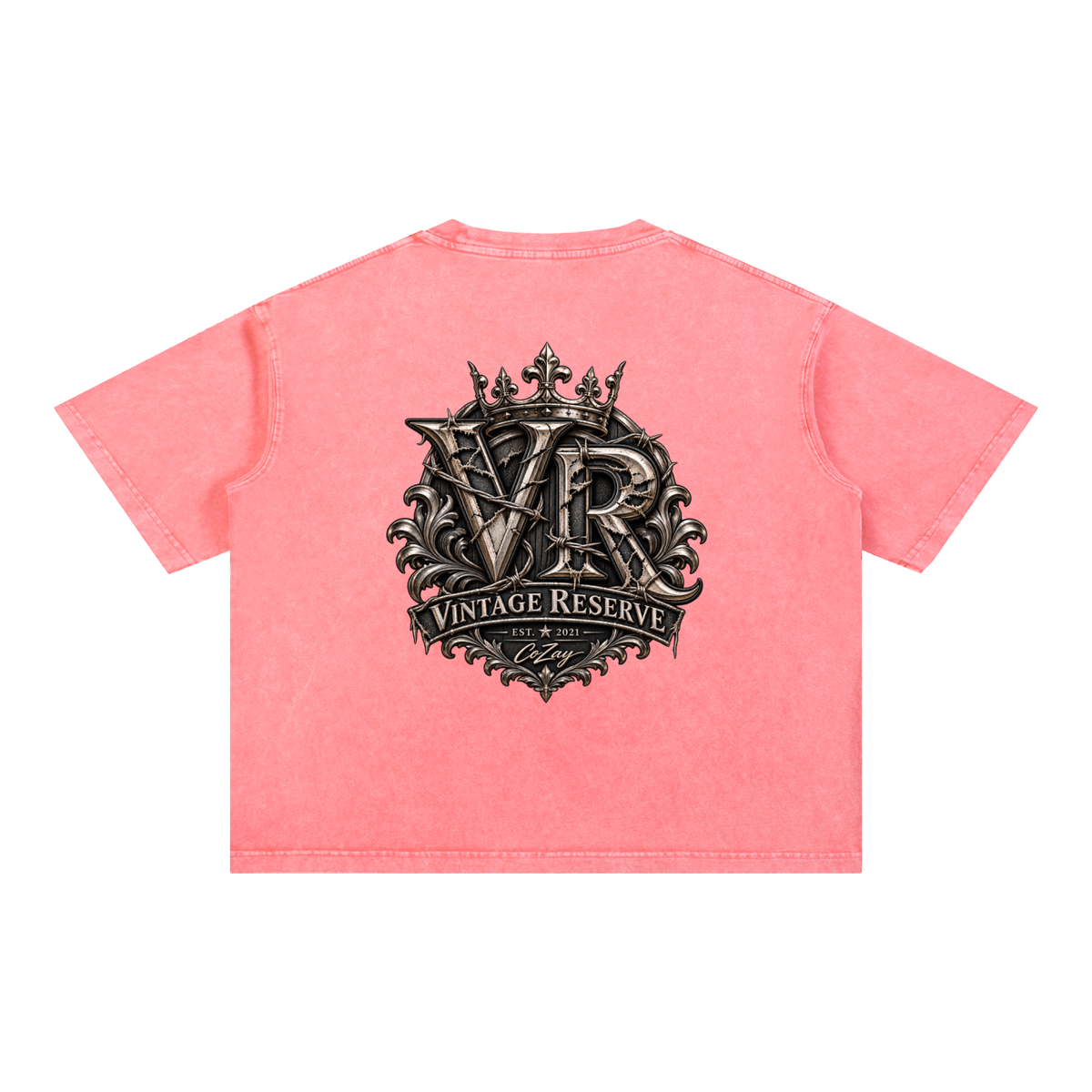 CoZay Vintage Reserve Men's Mineral Wash Boxy Cotton T-Shirt