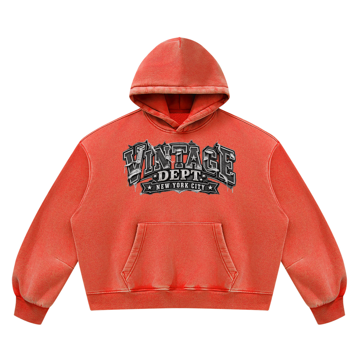 CoZay Original Unisex Vintage Wash Boxy Fleece Hoodie