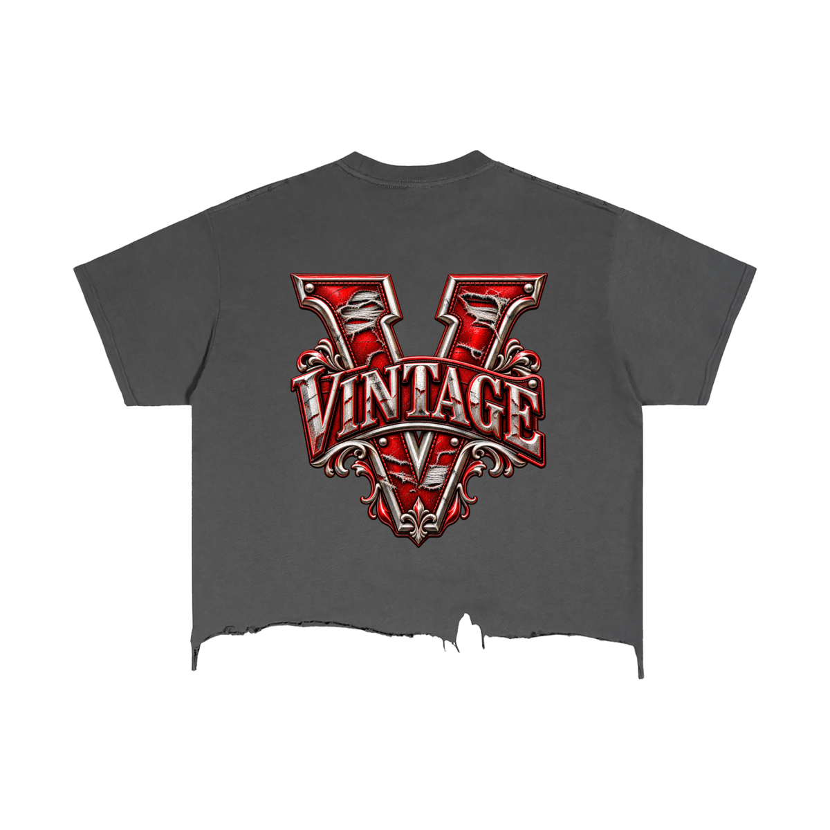 CoZay Original Men's Vintage Wash Boxy Distressed Hem T-Shirt